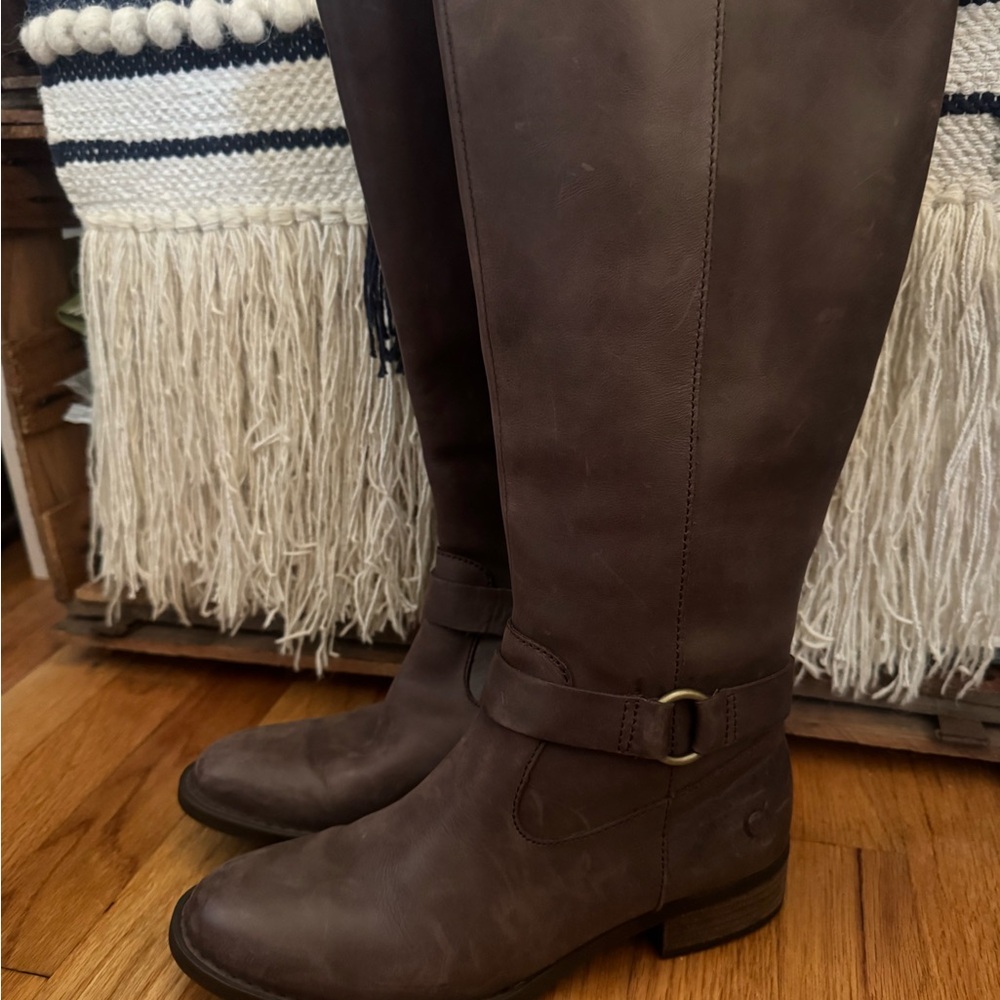 Born Dark Brown Over the Knee Boots